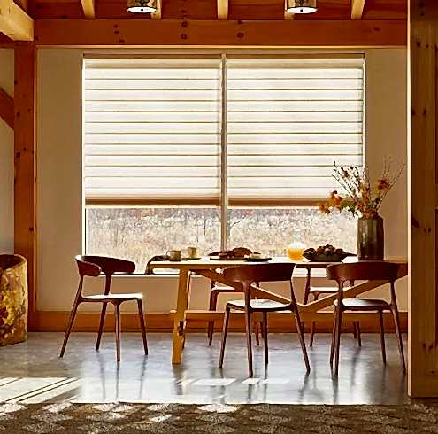Aura Illuminated Shades- light filtering features