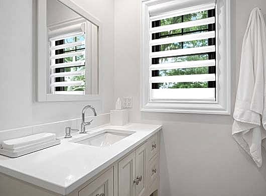Pirouette Sheer Shades in Bathroom