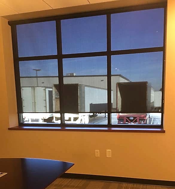 Hunter Douglas Screen Shades in Office